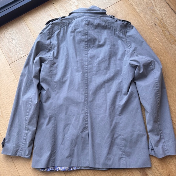 TED BAKER LONDON GREY DOUBLE BREASTED TRENCH COAT - 4 - Picture 7 of 17